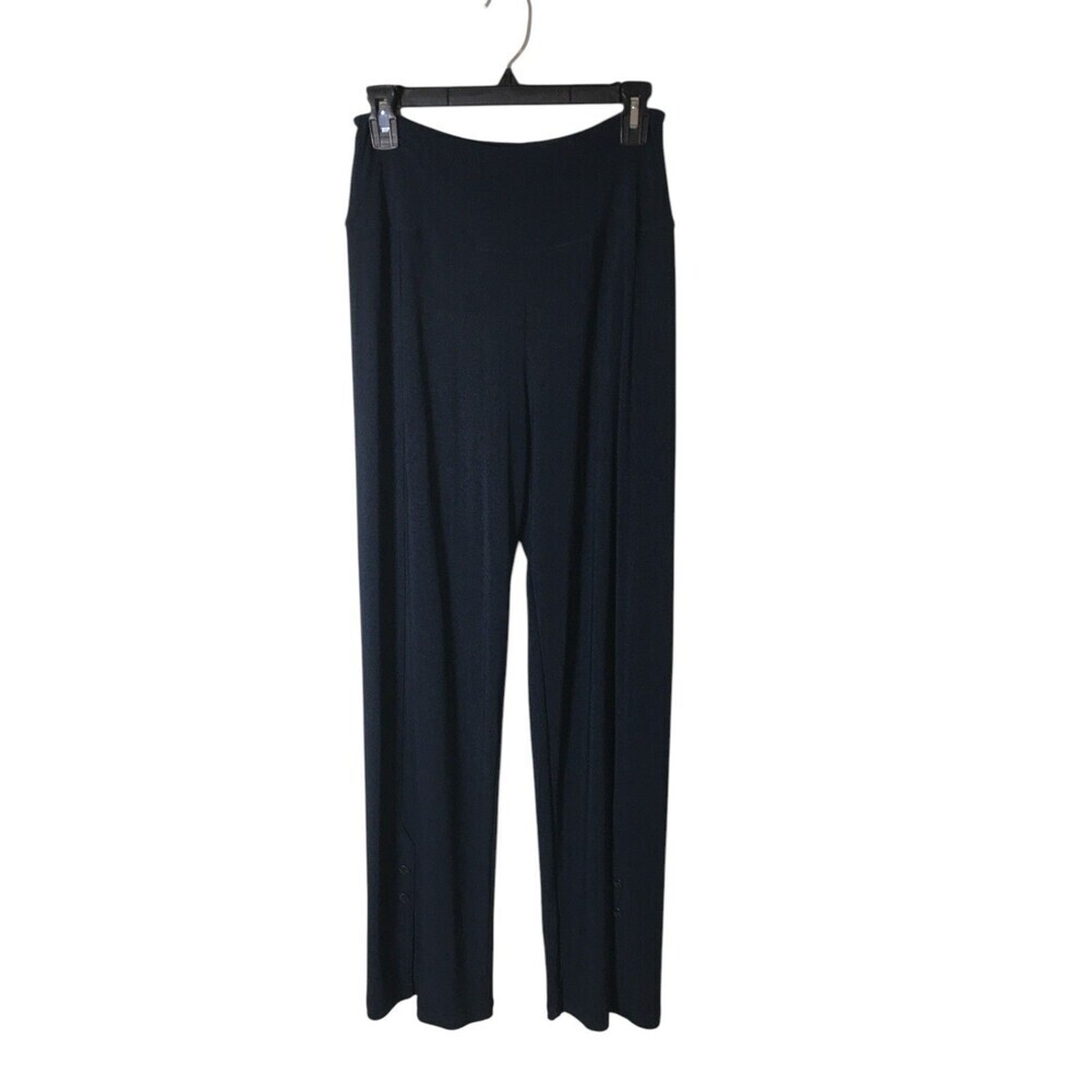 Simpli Pants Women's Size 6 Black Stretch Button Split Ankle